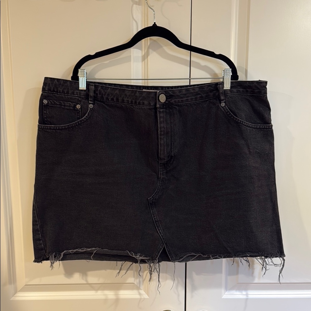 ASOS Black Denim Mini Skirt